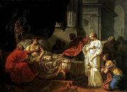 Jacques-Louis  David Antiochus and Stratonica oil painting reproduction